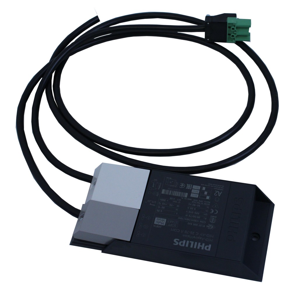 Philips EVG AspiraVision HID-AV C 35 /I CDM Gehäusegerät inkl. Netzkabel ohne Aderendhülse, inkl Leuchtenanschlusskabel mit ST18/3 Buchse