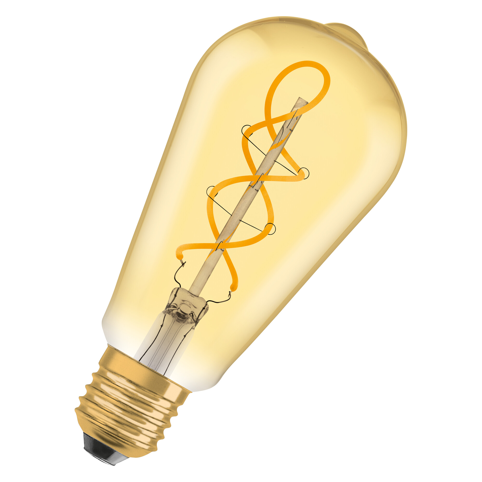 Osram LED Edison Filament Vintage 1906 4 Watt 820 2000 Kelvin warmweiss extra E27 klar/gold